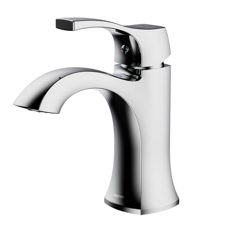 Karran Randburg KBF520 Single-Handle Single Hole Basin Bathroom Faucet with Matching Pop-up Drain