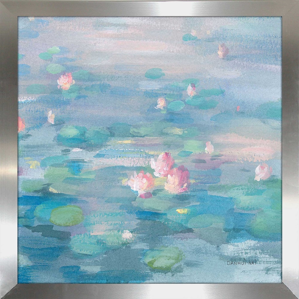 "Sunrise Waterlilies Crop" by Danhui Nai Print on Acrylic.