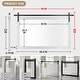 preview thumbnail 44 of 96, Modern Wall Mirrors, Rectangular Mirror with Wood Framed, Bathroom Mirror Barn Mirror Barn Door Mirror with Multi Size