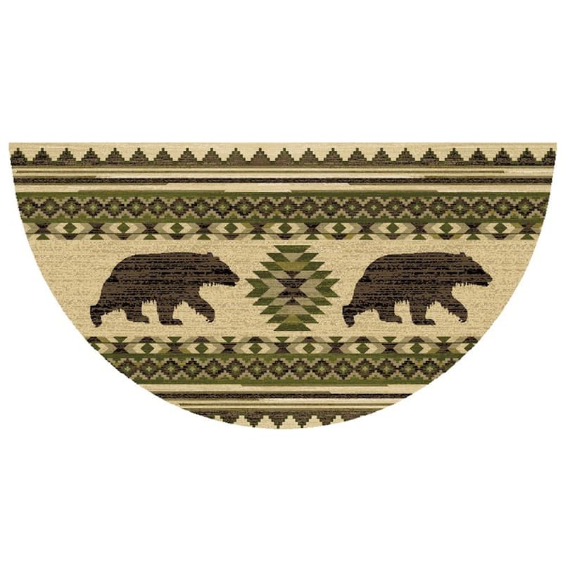 Cozy Cabin Bear Brothers Accent Rug - 19"x31"