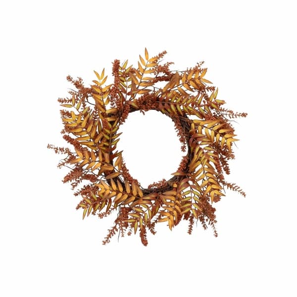 slide 2 of 7, 18" Harvest Berry Artificial Wreath