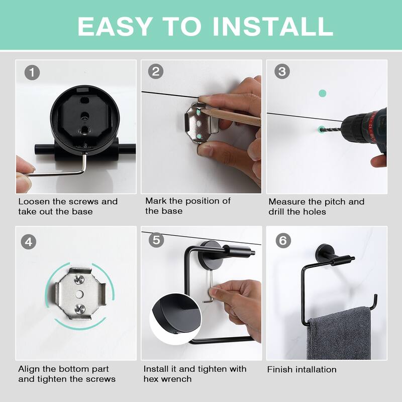 5 - Piece Bathroom Hardware Set