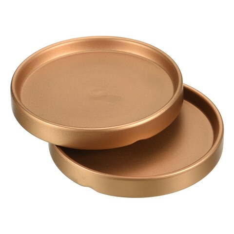 Plant Pot Saucers, 2 Pcs Ceramic Round Flower Drip Tray Indoor Outdoor
