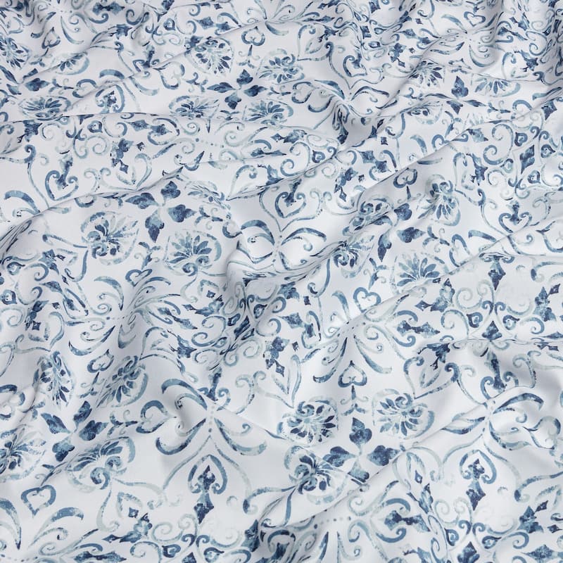 Chanasya Ceramic Print Ultra Soft Luxury Microfiber Sheet Set