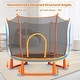 preview thumbnail 3 of 7, Toddlers Trampoline with Safety Enclosure Net and Balls Ball Pit Balls