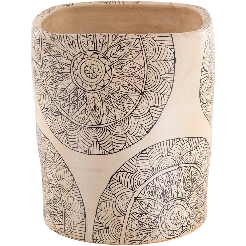Artistic Weavers Gene Terracotta Mandala Indoor Planter
