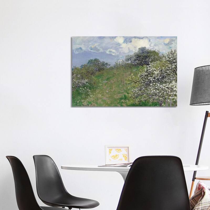 iCanvas "Spring, 1875" by Claude Monet Canvas Print - 26x40x1.5