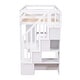 preview thumbnail 6 of 25, Twin Size Wooden Loft Bed with Storage Drawers, Desk, Storage Stairs, Shelves