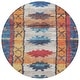 preview thumbnail 56 of 84, Machine Washable Indoor/Outdoor Tribal Global Chantille Rug