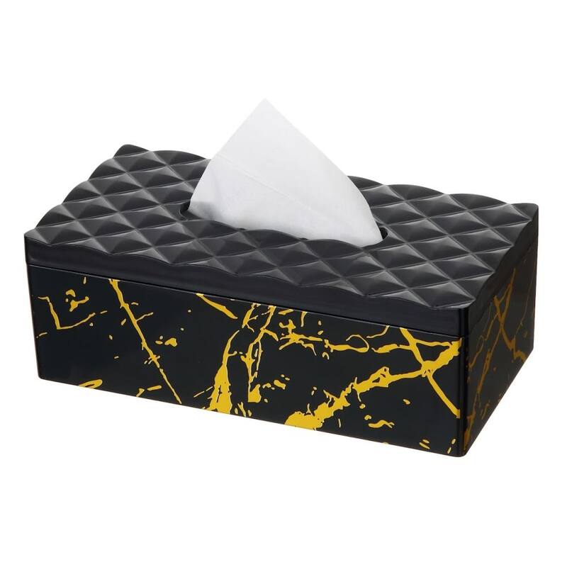 YBM Home Tissue Paper Box with Elegant Marble Printing