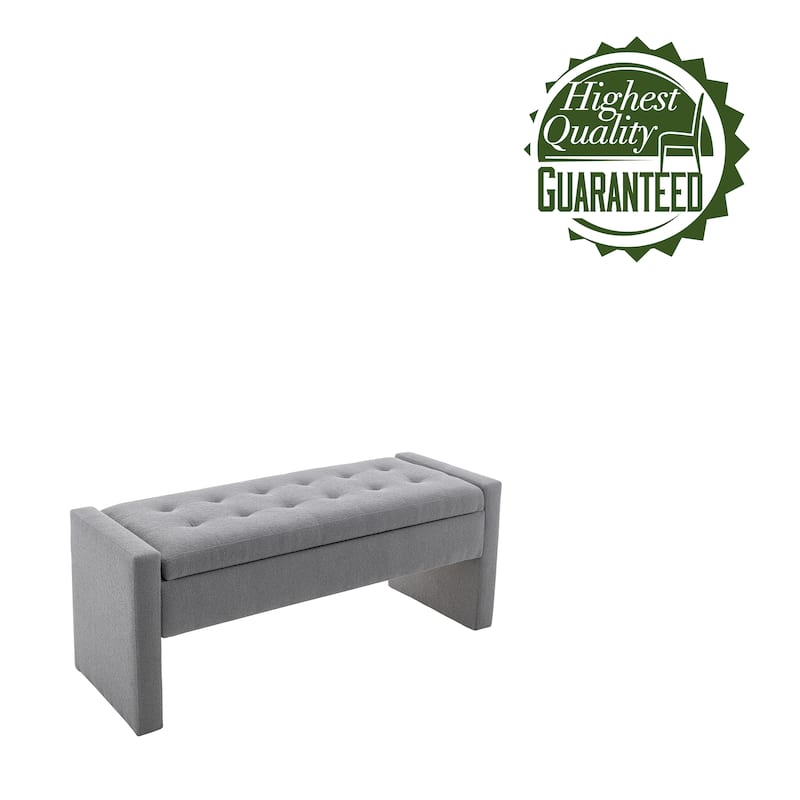 Porthos Home Etta Boucle Fabric Storage Bench