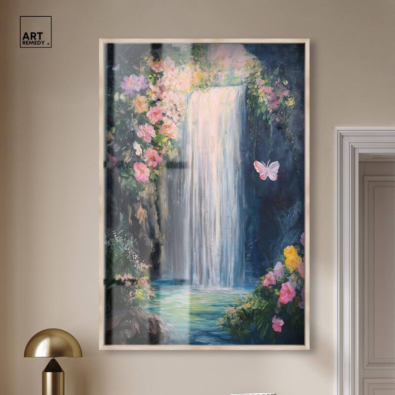 Hidden Falls I Shadowbox by Art Remedy
