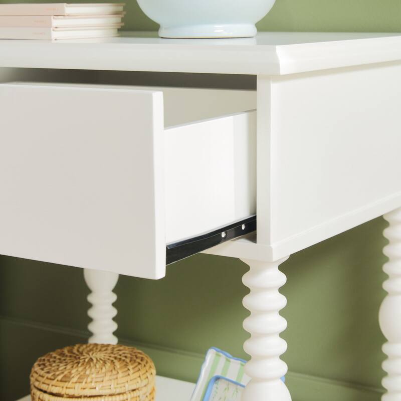 Walker Edison Easy Assembly Solid Wood 1-Drawer Nightstand