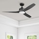 preview thumbnail 1 of 33, 52" Honeywell Lynton Indoor/Outdoor Ceiling Fan with Color Changing LED Light, Remote Control, High Performance Blades 52 Inches - Charcoal Brown - Hardwired