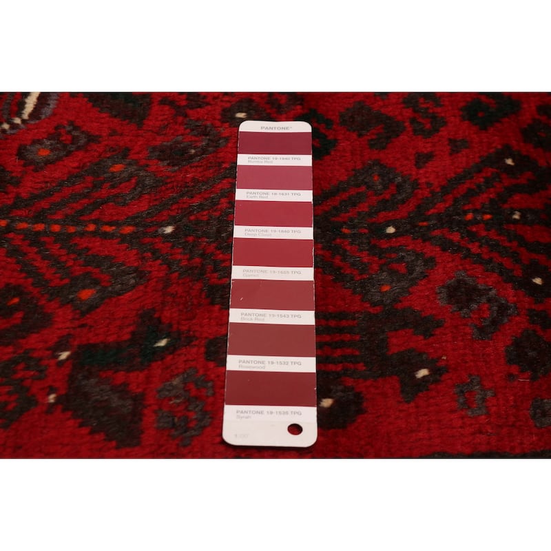 ECARPETGALLERY Hand-knotted Melis Red Wool Rug - 7'0 x 10'2