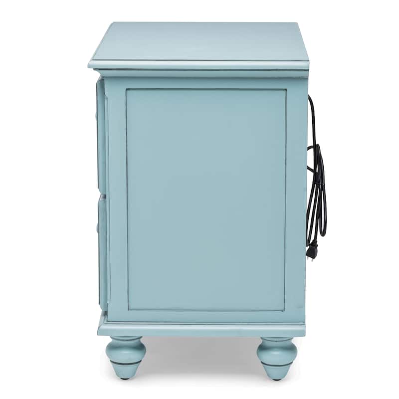 Monaco 2 Drawer Nightstand