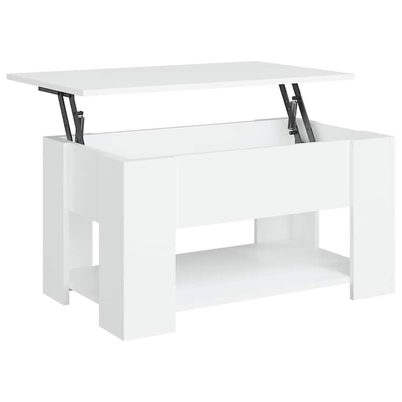 vidaXL Coffee Table Lift Top End Table Accent Side Sofa Table Engineered Wood - 31.1" x 19.3" x 16.1"