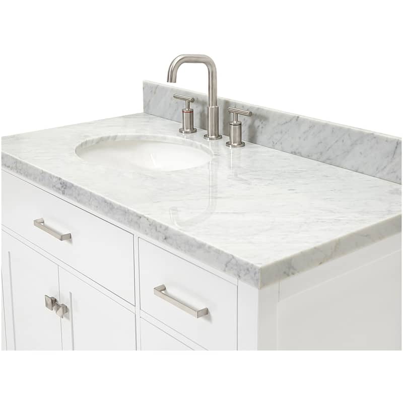 Ariel H043SLCWOVO Bristol 43" Free Standing Single Oval Basin Vanity