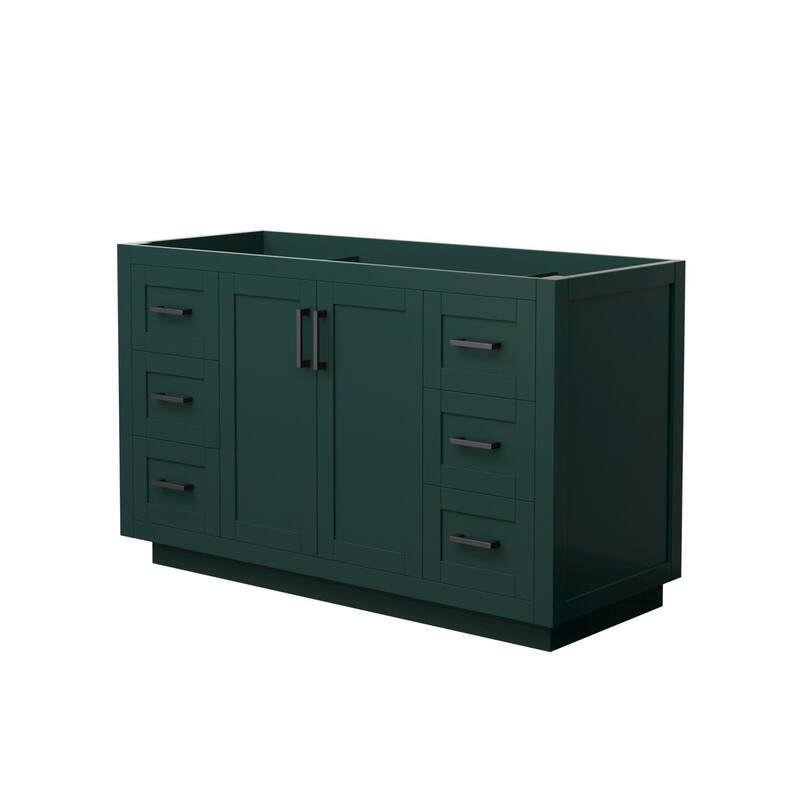 Wyndham Collection WCF2929-54S-CX-MXX Miranda 54" Single Free Standing - Green / Matte Black Hardware