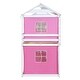 preview thumbnail 32 of 36, Pink & White Twin Bunk House Bed with Tent - Fun & Playful Design