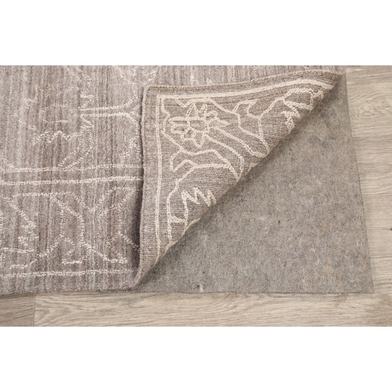 Brown Geometric Modern Gabbeh Oriental Area Rug Wool Hand-knotted - 4'8" x 7'5"