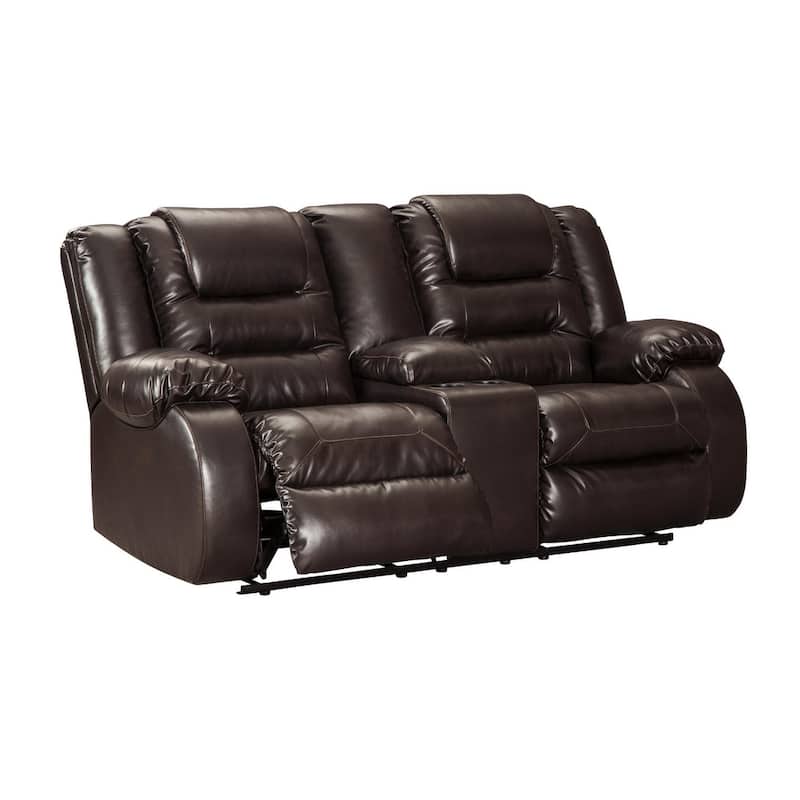 Vacherie Reclining Loveseat with Console Chocolate