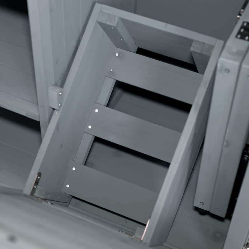 Kitchen Island with Foldable Grill Table, Grill Cart with Trash Can Storage, Stainless Steel Top Pizza Oven Table for Outdoor