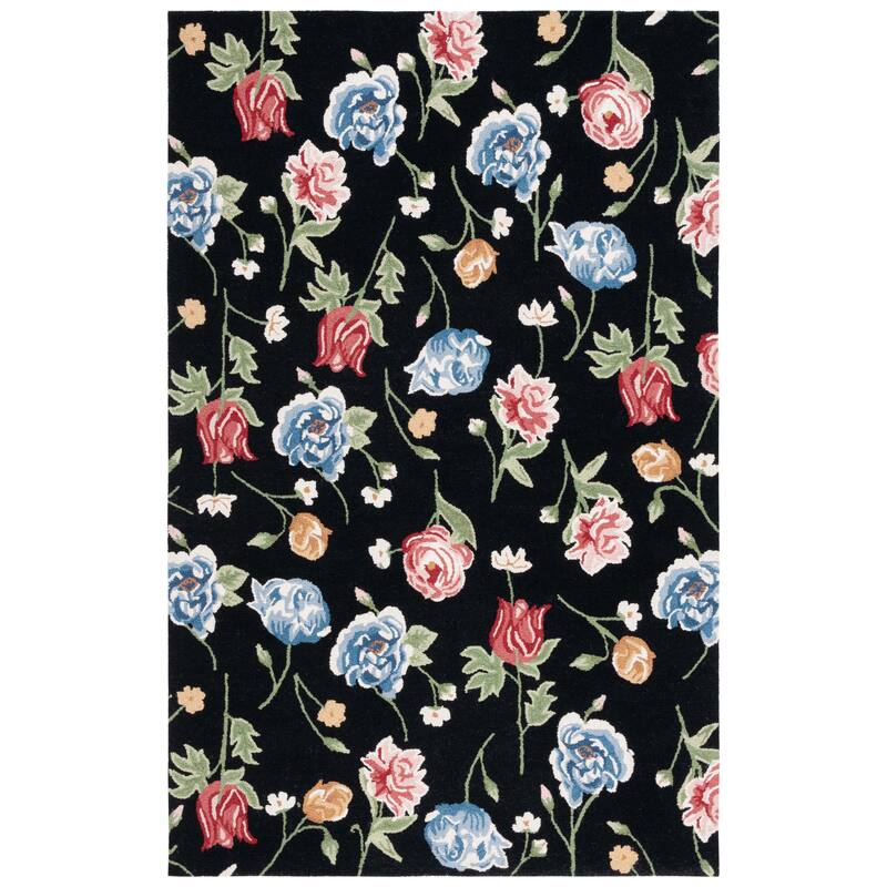 SAFAVIEH Handmade Chelsea Bloomery French Country Floral Wool Rug