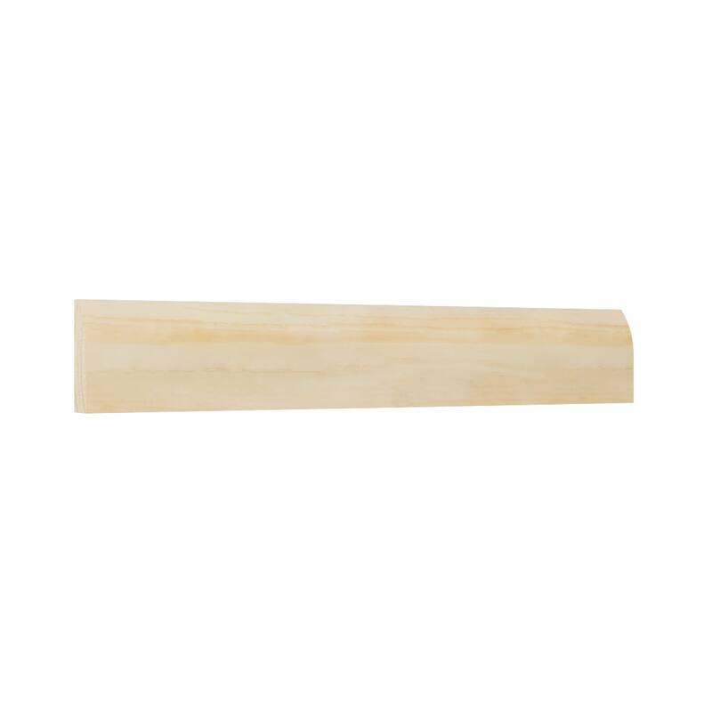 WM827: 3/8-in D x 1-1/4-in W x 96-in L Americraft Solid Hardwood Stain Grade Modern Stop Moulding