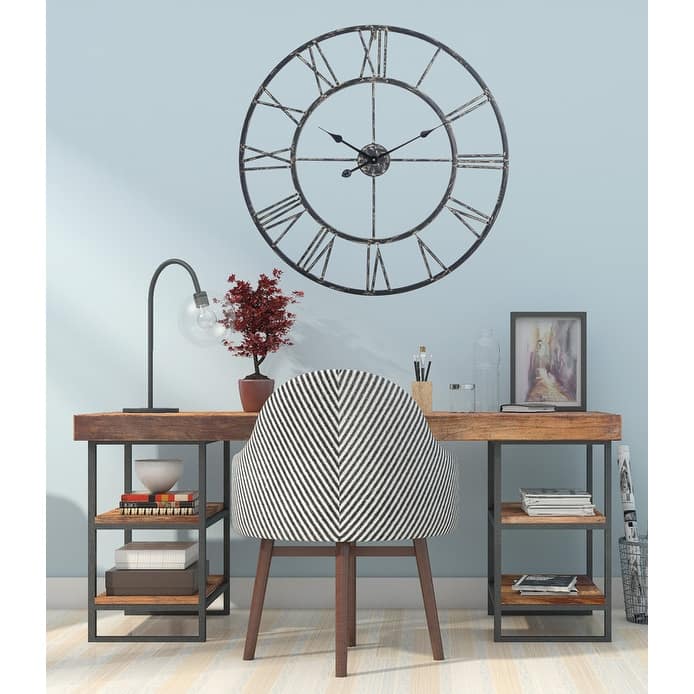 Utopia Alley 27-in. Round Oversized Roman Wall Clock