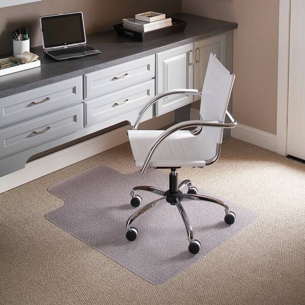 Shop 36 X 48 Carpet Chair Mat With Lip And Scuff And Slip Resistant Textured Top Overstock 10641408