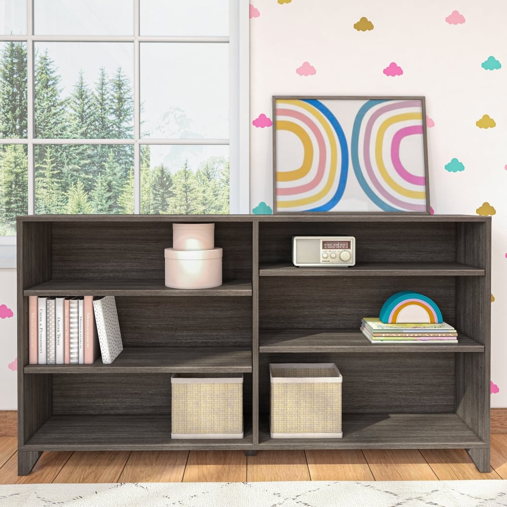 Max and Lily Classic 6-Shelf Bookcase