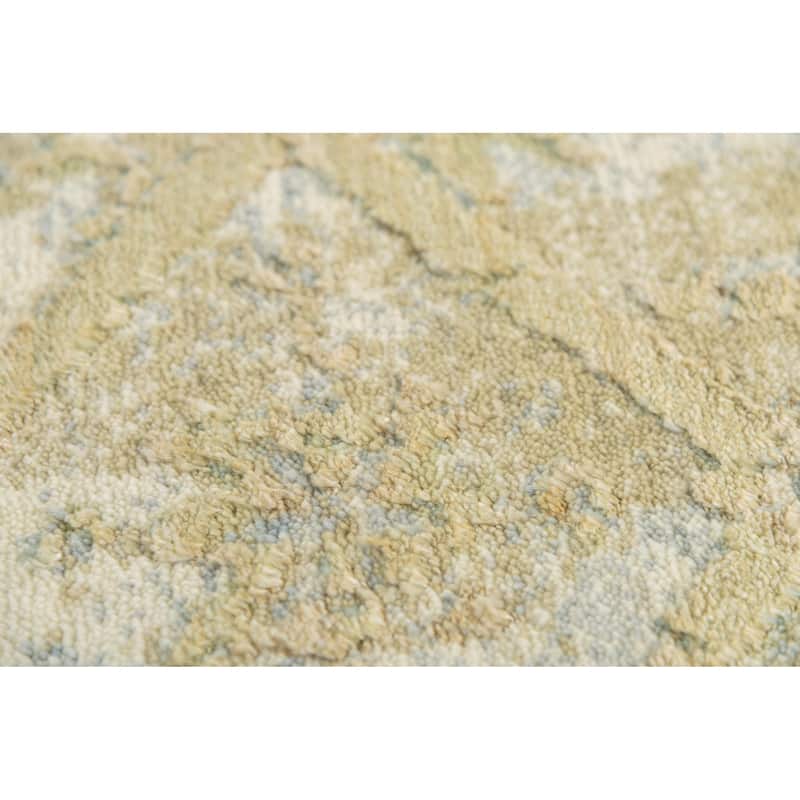 Alora Decor Radiant Diamond Pattern Wool Blend Area Rug