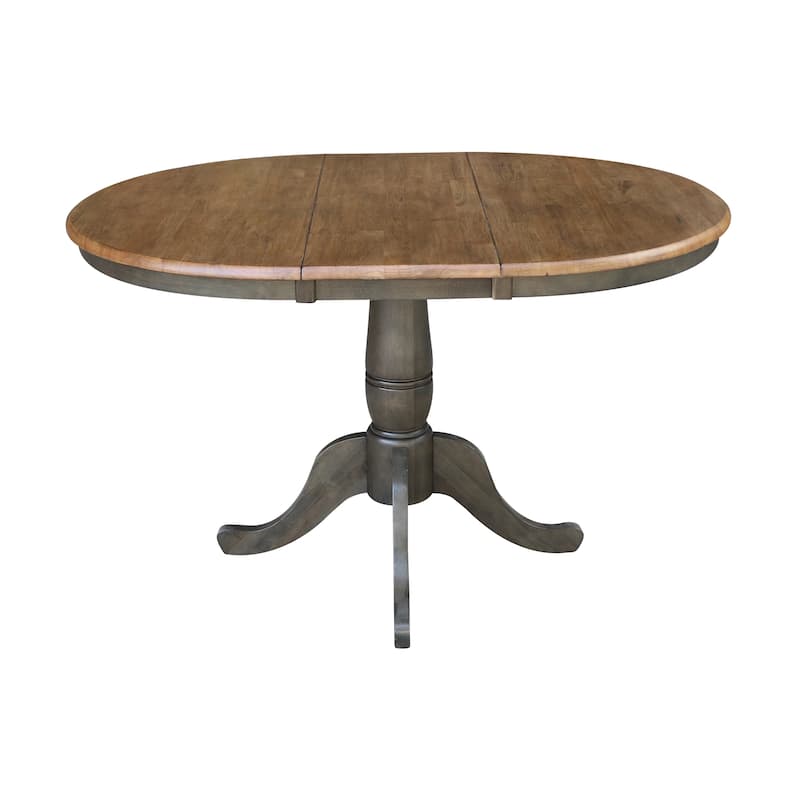 36" Round Extension Dining Table with 4 Chairs