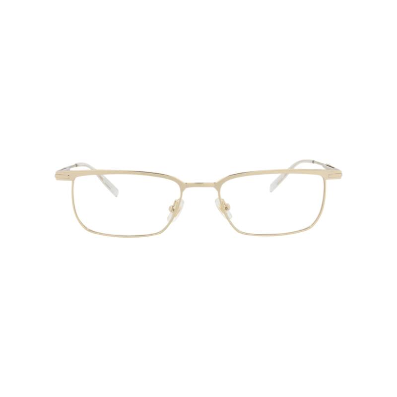 Montblanc Square-Frame Metal Optical Frames - Gold Gold Transparent - Gold