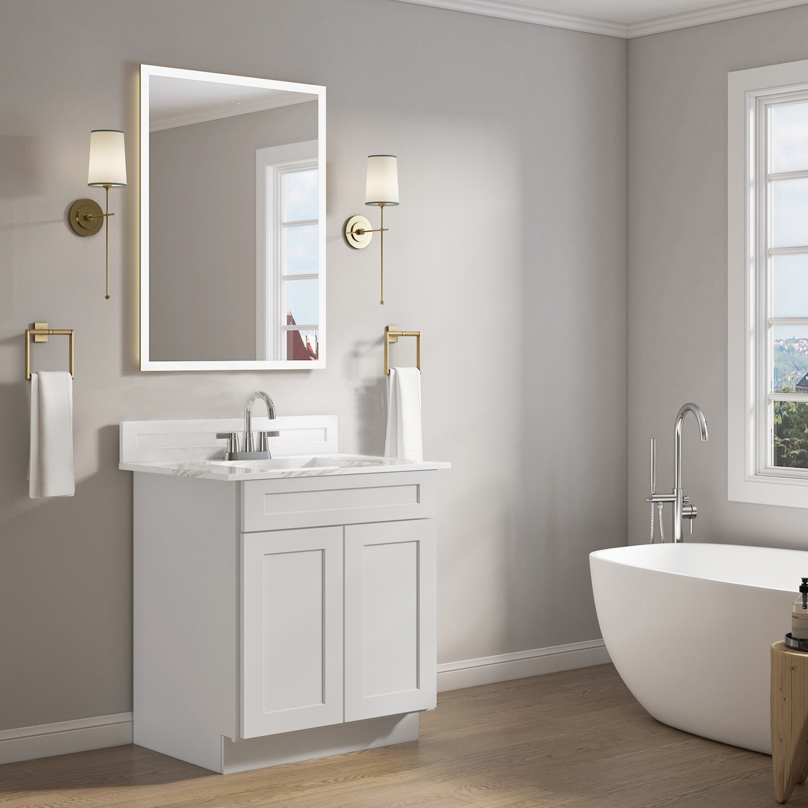 27 inch bathroom best sale vanity without top