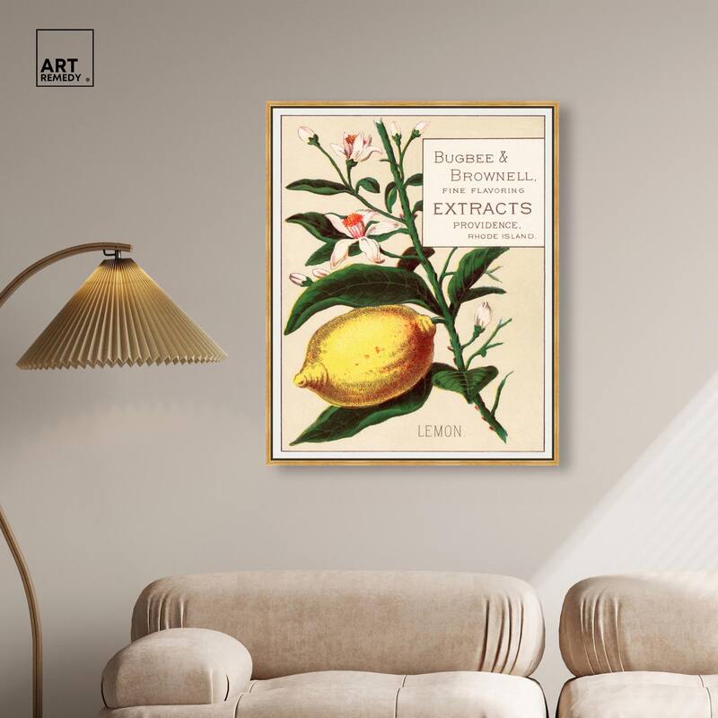 Lemon Canvas by Art Remedy