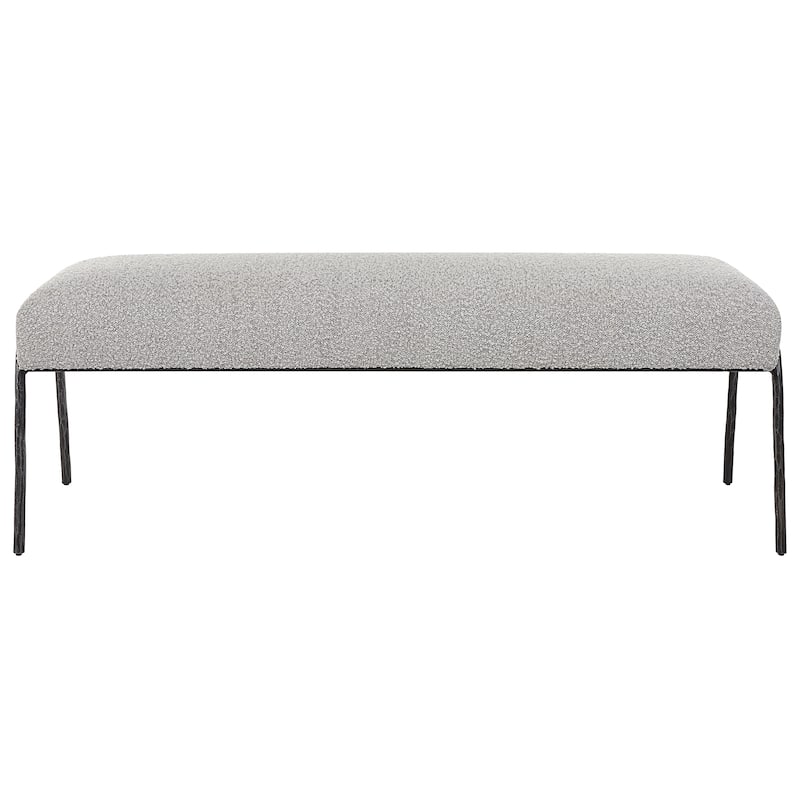 Uttermost Jacobsen Modern Gray Bench - 56"W X 20"H X 19"D