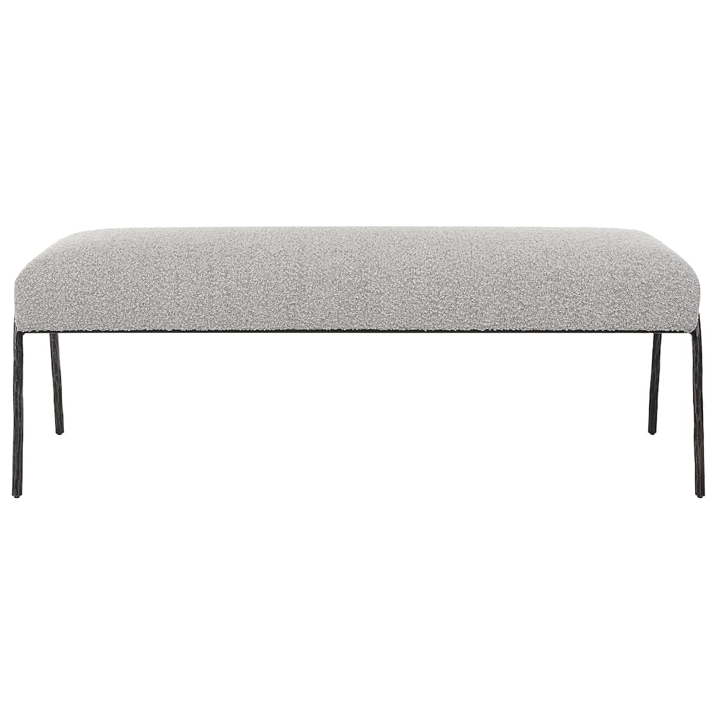 Uttermost Jacobsen Modern Gray Bench - 56"W X 20"H X 19"D