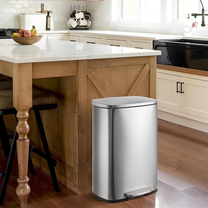 13.2 Gallon Trash Can, 50L High-Capacity for Home Kitchen Bathroom Bedroom Office
