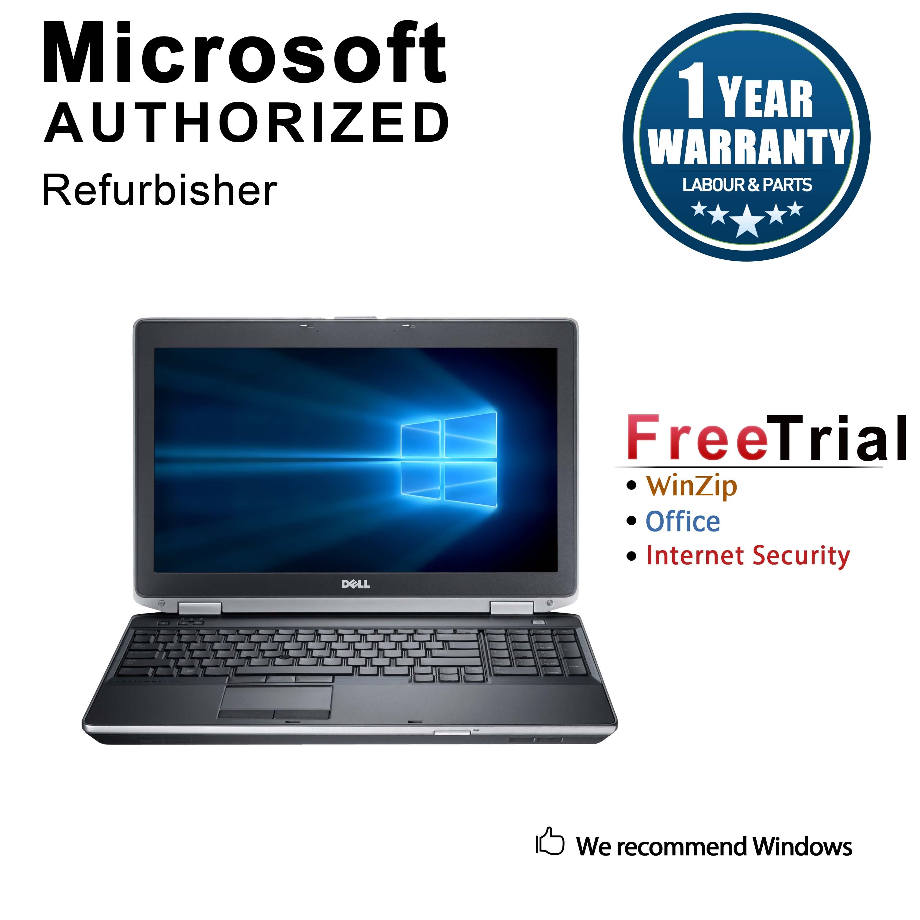 Shop Refurbished Dell Latitude E6530 15 6 Laptop Intel Core I5 3210m 2 5g 4g Ddr3 500g Dvdrw Win 7 Pro 64 1 Year Warranty Black Overstock