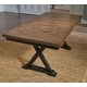 preview thumbnail 2 of 8, Simply Solid Seldovia Trestle Dining Table with 4 Chairs & Server - 6pc Set