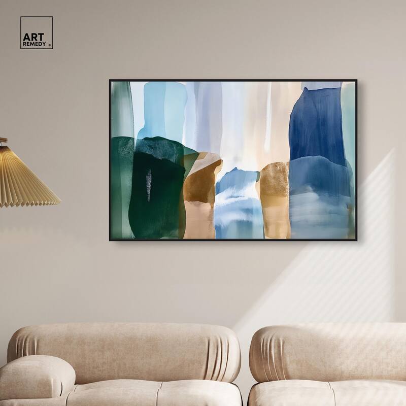 Contoured Calm II Canvas by Art Remedy