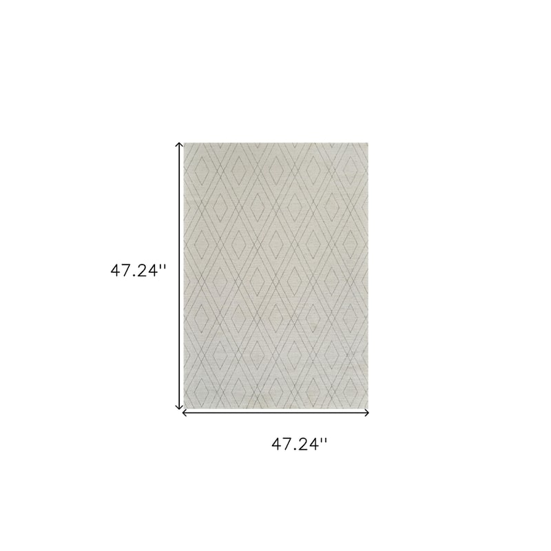 Bevi Abstract Modern Non Skid Stain Resistant Woven Durable Area Rug By HomeRoots