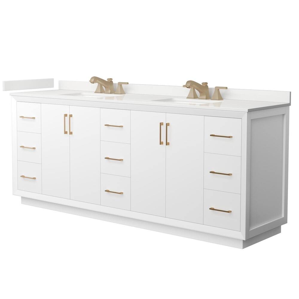 Wyndham Collection WCF414184D-QTZ-US3MXX Strada 84" Free Standing