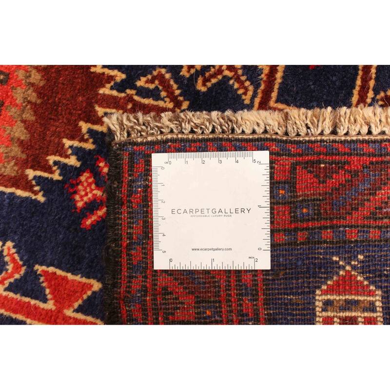 ECARPETGALLERY Hand-knotted Teimani Dark Navy Wool Rug - 2'6 x 4'0