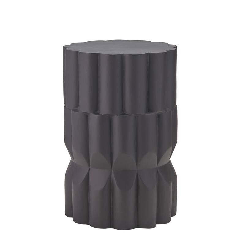 Christopher Knight Home - Modern Handmade 13" Lightweight MgO Geometric Accent Side Table for Indoor and Outdoor Use