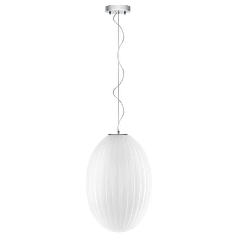 Light Society Opal 12" Glass Pendant Light