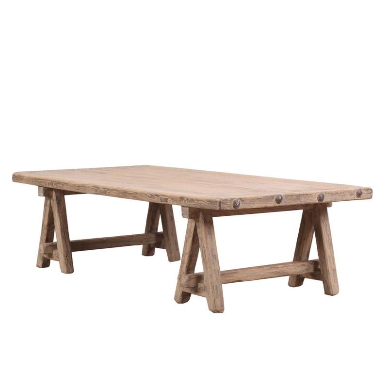 63" Long Rimini Coffee Table Weathered Natural