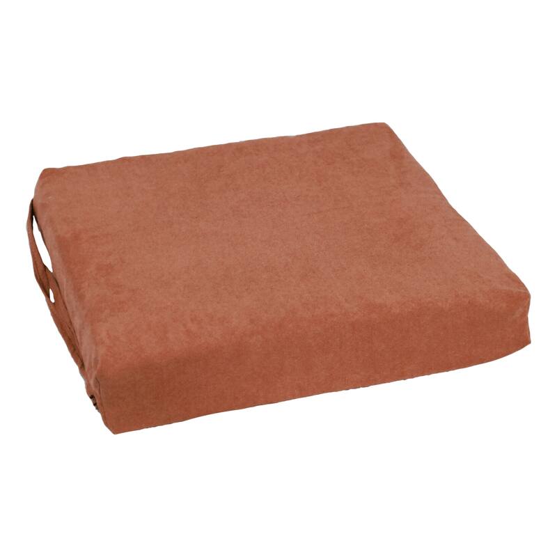 16-inch Square Indoor Microsuede Chair Cushions (Set of 2 or 4) - 16 x 16